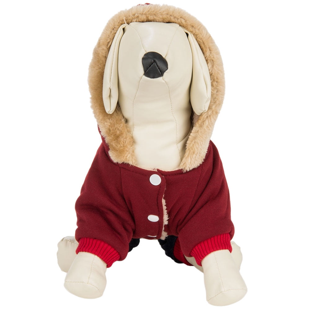 CUECUEPET Hoodie Cotton Gender Neutral Jacket for Small to Medium Sized Dogs (Red / Green Plaid) [Multiple Sizes Available]