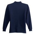 thumbnail image 2 of Port Authority K500LSP Mens Long Sleeve Silk Touch Polo with Pocket, Navy - 2XL, 2 of 2