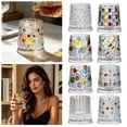 thumbnail image 5 of Spinning Glasses, Hand-Painted Embossed Rotating Glass â Minimal Tumbler with Smooth Spin Design, Rotating Glasses with Unique Embossed Bases Enhance, 5 of 5