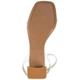 thumbnail image 5 of Journee Womens Chasity Open Square Toe Block Heel Sandals, 5 of 8