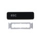 thumbnail image 1 of Keycap Compatible Macbook Pro Retina A1707 A1706 Un Clip Negro Uno Blanco, 1 of 5