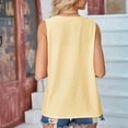 thumbnail image 4 of Timegard Womens Open Front Cardigan Eyelet Sleeveless Loose Cover up Dressy Casual Blouse Tops with Pockets, 4 of 4