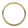thumbnail image 2 of 14k Yellow Gold Half Round 3mm Ultra-lightweight Half Round Ultra-light Band Size 7 Ring for Women and Men, 2 of 2