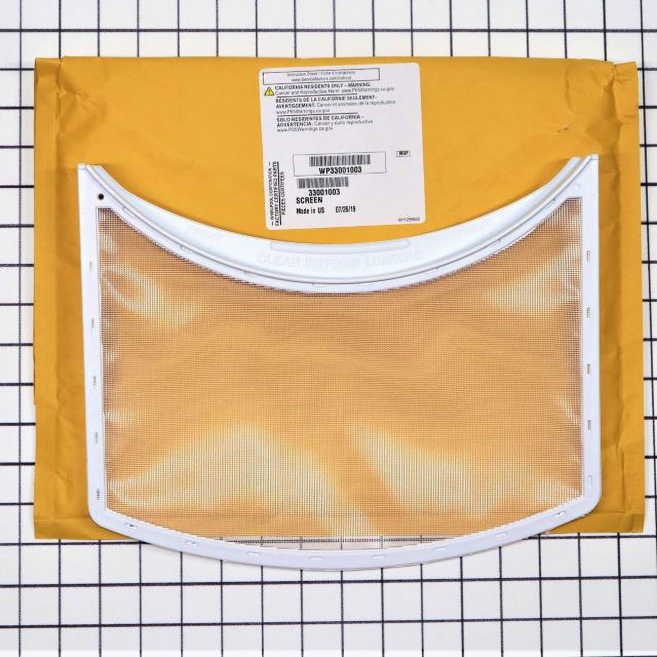 Whirlpool WPLWP33001003 Ryer Lint Filter