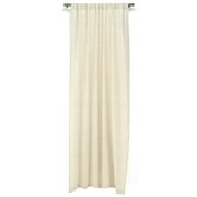 Hometrends Raw Silk Curtain (1 Panel), Vanilla Dream