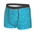 thumbnail image 2 of Junzan Blue Glitter Mens Underwear Boxer Briefs For Men’s - Large, 2 of 9