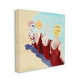 thumbnail image 4 of Stupell Industries Girls in Retro Swim Caps Nature Painting Gallery Wrapped Canvas Print Wall Art, 36 x 36, 4 of 8