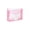 Pink, variant on Pink Plastic Reinforced Edges Three Dimensional Transparent Snap Closure Document Pouch Pink A4 Waterproof File Bag 13.19X10.04X0.39In