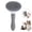 Gray, variant on Self Cleaning Deshedding Cat Brush, Self Cleaning Slicker Brush, Adjustable Cat Brushes for Indoor Cats, Easy to Remove Loose Undercoat, Pet Massaging Tool for Pets Hair - Gray