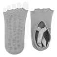 thumbnail image 7 of 1 Pair Yoga Socks for Women Non Slip, Toeless Non Skid Sticky Grip Sock - Pilates, Barre, Ballet, Black, 7 of 7