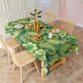 thumbnail image 6 of Green Pioneer Flower and Paisley Pattern Rectangle Tablecloth 60"x120",Waterproof Polyester Rectangle Table Cloth, Wipeable Spillproof Polyester Tablecloth for Dining, Camping, Indoor and Outdoor, 6 of 6