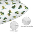 thumbnail image 3 of Naloa Cute Avocado Yoga Pillow Covers, Throw Pillow Case Cushion Covers,Cushion for Bedroom,Couch,Home-20"x30", 3 of 6