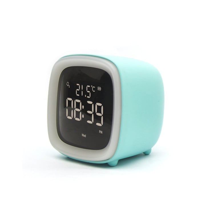 Yesfashion Kids Alarm Clock Cute Tv Night Light Alarm Clock For