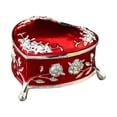 thumbnail image 4 of Joyero pequeño Salvador organizador de joyas decorativo del tesoro Rojo, 4 of 9