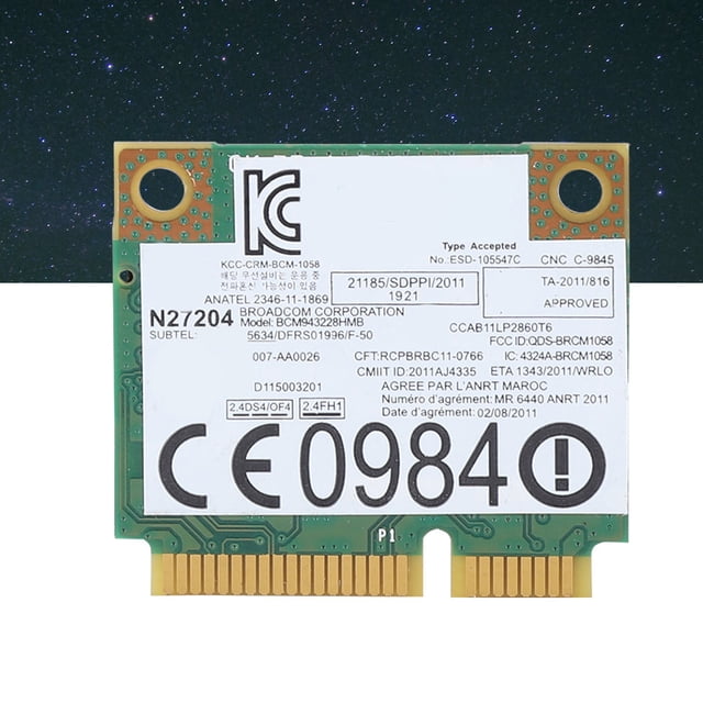 Mini Card, 300Mbps Dual Band , Bluetooths 4.0 Suitable for IBM, ThinkPad, U310 Series Notebook Computers
