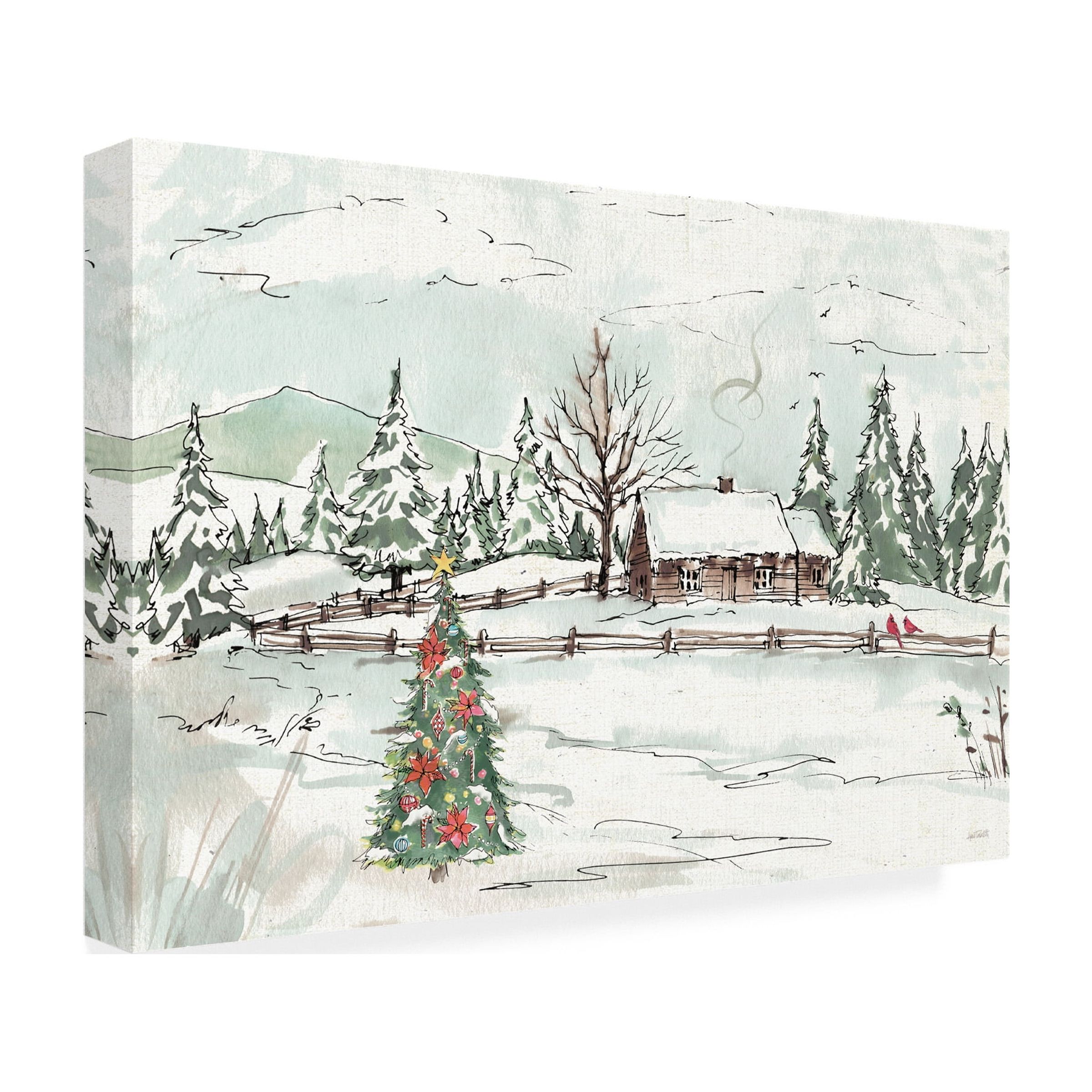 Trademark Fine Art 'Seasonal Charm X' Canvas Art by Anne Tavoletti
