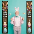 thumbnail image 5 of Happy Easter Door Banner 71x12 Inch Bunny Easter Door Porch Signs Eggs Rabbits Hanging Door Sign Welcome Hanging Flag for Wall Yard Garden Decor, 5 of 7