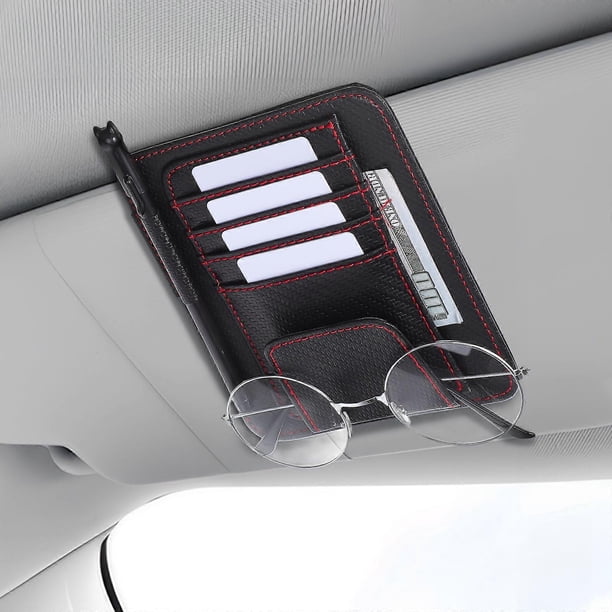 Sun Visor Organizer Multifunctional Sun Visor Car Clip Car Sun Visor Organizer And Storage Registration And Insurance Card Holder Car Accessories
