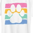 thumbnail image 3 of Instant Message - Negative Space Paw Print - Women's Short Sleeve Graphic T-Shirt, 3 of 6