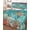 Green, variant on Brown Sea Turtle Coastal Full Size Down Alternative Comforter,Lightweight Comforter Quilt Bedding Set with Pillow Shams Summer Beach Coral Starfish Nautical Bed Comforter Duvet Insert 78"x90"