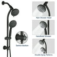 thumbnail image 4 of PROOX Drill-Free Rain Shower Handheld Showerhead Combo with Stainless Steel Slide Bar, 4 of 7