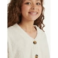 thumbnail image 3 of Justice Girls Long Sleeve Cardigan Sleep Top and Shorts, 2-Piece, Sizes 5-18 & Plus, 3 of 4