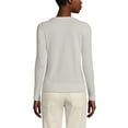 thumbnail image 2 of Lands' End Women's Petite Fine Gauge Cotton Cardigan Sweater, 2 of 3