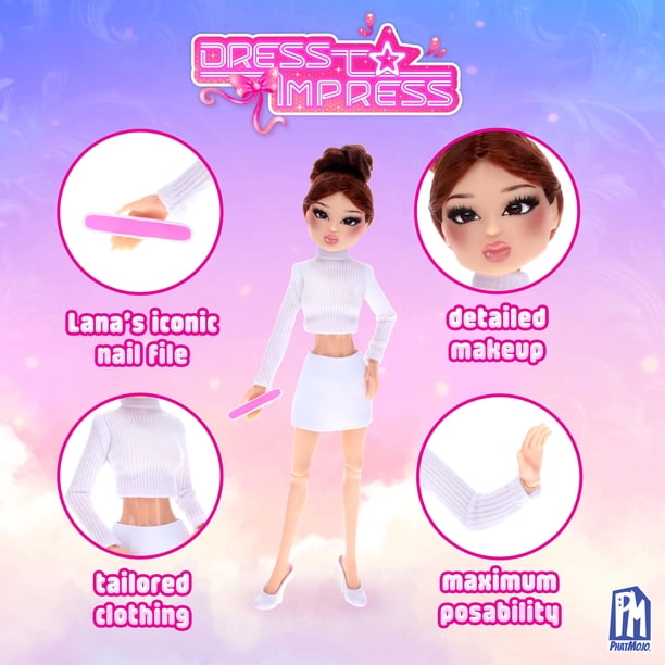 lana doll dress to impress AD Lets Dress To Impress in REAL LIFE with the all NEW Style Squad!!Walk the runway with Lana, Bubblegum Gal and Stardust SoftieUnbox Mystery Model Wave 2 Dollsand step into the spotlight with