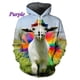 thumbnail image 3 of Sudadera con capucha con estampado de ovejas divertidas y personalidad para hombre, moda informal, unisex, estampado 3D de animales, sudaderas gráficas, tops, 3 of 5