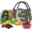 thumbnail image 3 of Disketp Cute Dinosaur Bolsa Térmica Estampada, Bolsa Térmica Aislante para Almuerzo, Playa y Campamento, 3 of 6