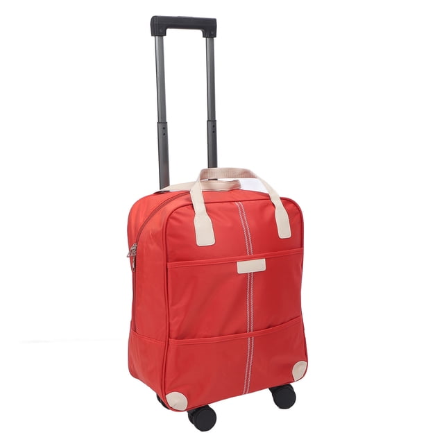 Luggage Set, Oxford Fabric and Polyester Orange Suitcase Set Rain Proof Universal Wheels Expandable Secure Combination Lock for Business Trip