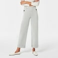 thumbnail image 2 of Stretch Twill Cropped Wide Leg Pant Women High Waisted Tummy Control Crop Jeans Casual Loose Straight Leg Chino Pants, 2 of 9