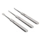 thumbnail image 4 of Removedor profesional de cutículas, 3 uds., cortacutículas para uñas, removedor de cutículas, empujador de cutículas de uñas de Metal, funcionalidad inteligente, 4 of 8