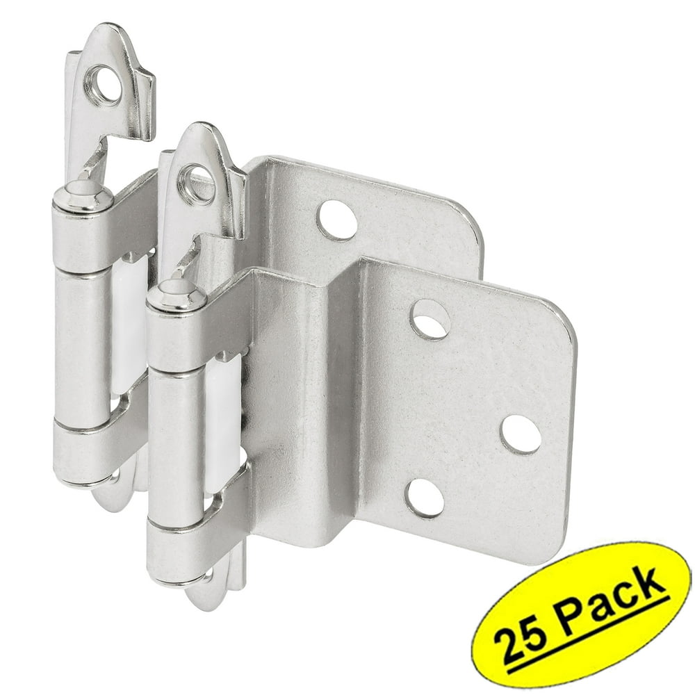 25 Pair Pack Cosmas 15628CH Polished Chrome Hinge 3/8" Inset