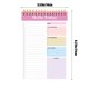 thumbnail image 3 of Cuaderno de planificación diaria A5 encuadernado en bobina | Paquete de 2 blocs de notas organizadores sin fecha con pestañas adhesivas | 52 páginas cada una 21x14cm | Cubierta de PVC | Toma de, 3 of 6