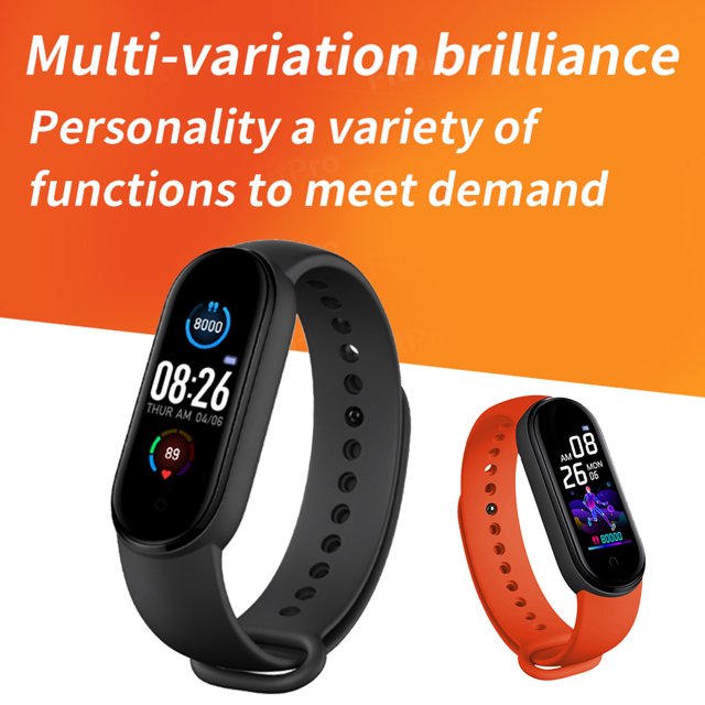 Pulsera inteligente deportiva para fitness, reloj inteligente para fitness, pulsera con monitor de frecuencia cardíaca y presión arterial