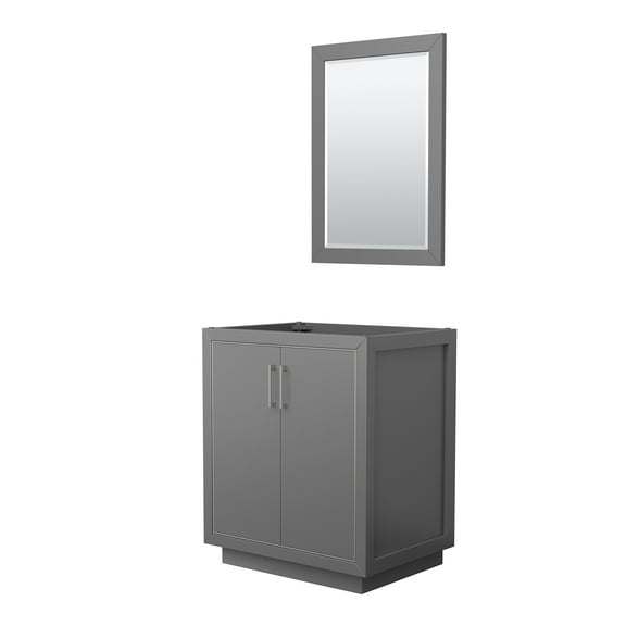 Wyndham Collection WCF111130SKGCXSXXM24 Icon 30" Single Free Standing Vanity Cabinet -