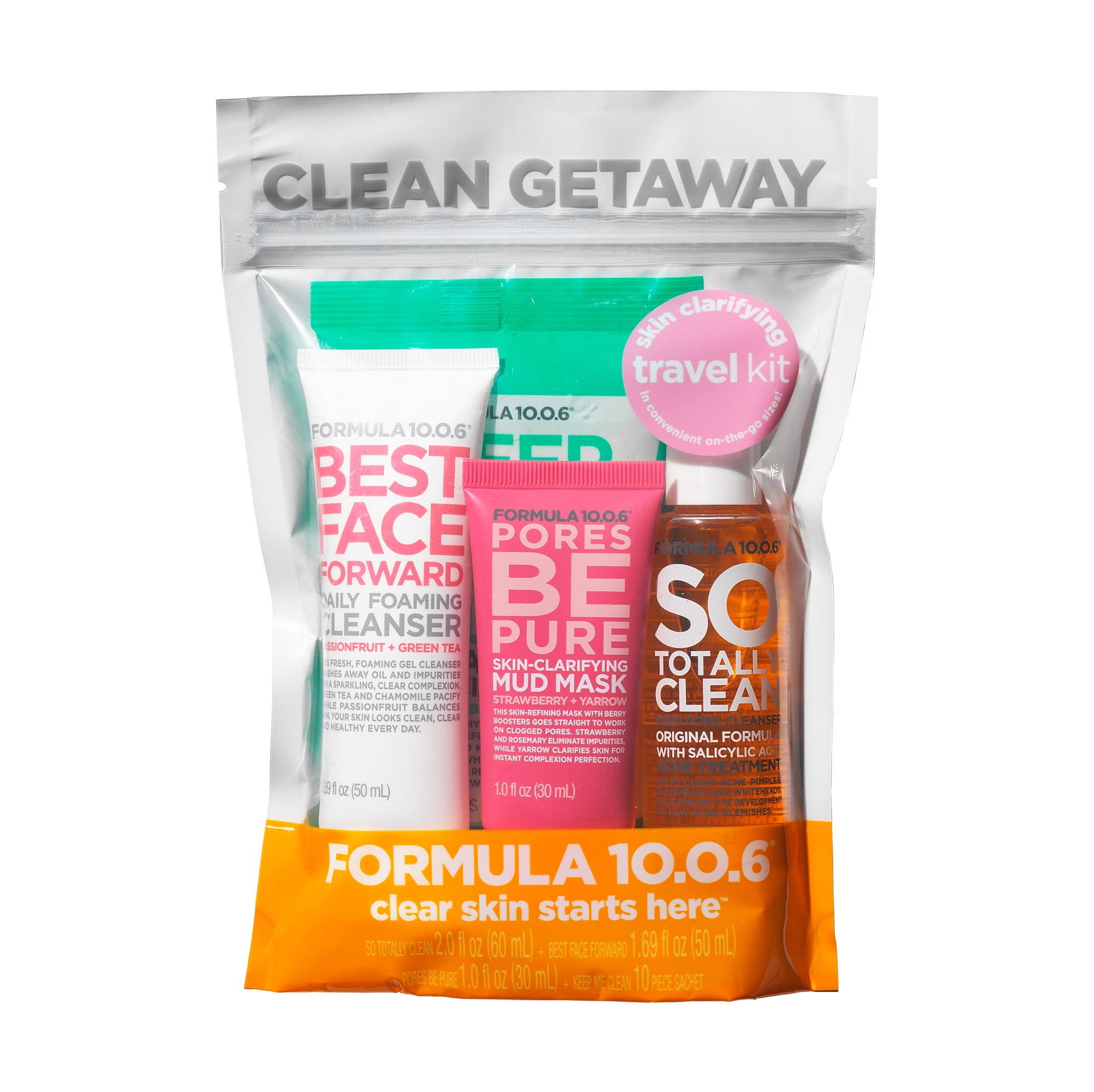 Formula 10.0.6 Clean Getaway Skin Clarifying Travel Kit