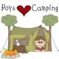 thumbnail image 3 of CafePress - Boys Love Camping T Shirt - 100% Cotton T-Shirt, 3 of 4