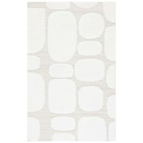 SAFAVIEH Manhattan Sylvia Geometric Area Rug, Ivory/Beige, 4' x 6'