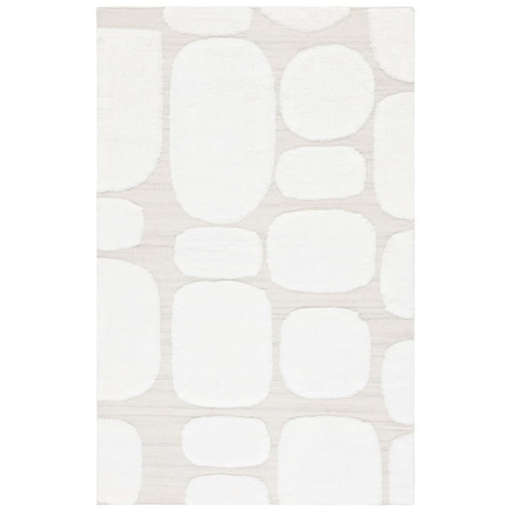 SAFAVIEH Manhattan Sylvia Geometric Area Rug, Ivory/Beige, 4' x 6'