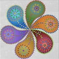 thumbnail image 1 of Ahgly Company Indoor Square Patterned Mauve Taupe Purple Novelty Area Rugs, 8' Square, 1 of 6