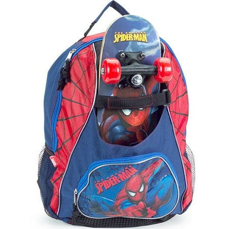 Backpack with Skateboard