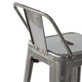 thumbnail image 6 of Pemberly Row 29" Transitional Metal Barstools in Silver (Set of 4), 6 of 9