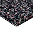 thumbnail image 4 of Ambesonne Bird Print Fitted Sheet, Art Forest Branch Floral, King Size, Pale Pink Indigo, 4 of 5