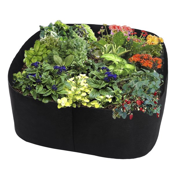 Fabric Raised Garden Bed, 50 Gallons Square Planting Container Grow