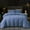 Blue, variant on Velvet Duvet Cover Queen Set Sage Green Comforter Cover 3Pcs Ultra Soft Cover Breathable Solid Luxury Flannel Velour Duvet Cover Zipper Closure Corner Tie