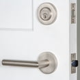 thumbnail image 3 of Viaggio 630197 Circolo Right Handed Solid Brass Single Cylinder Keyed Entry Door Lever Set, 3 of 7