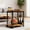 Teak, variant on Kitchen Carts, 2-Tier Coffee & Drink Cart with 3 Bottle Holders, Teak Kitchen Islands,Wood+Metal Metal Kitchen Carts, Furniture Dining Furniture Kitchen Islands & Carts