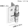 thumbnail image 4 of 4 bisagras de resorte de apertura con cierre automático, bisagras de puerta de resorte de acero inoxidable 304, (3,8 cm) Wuqx, 4 of 4